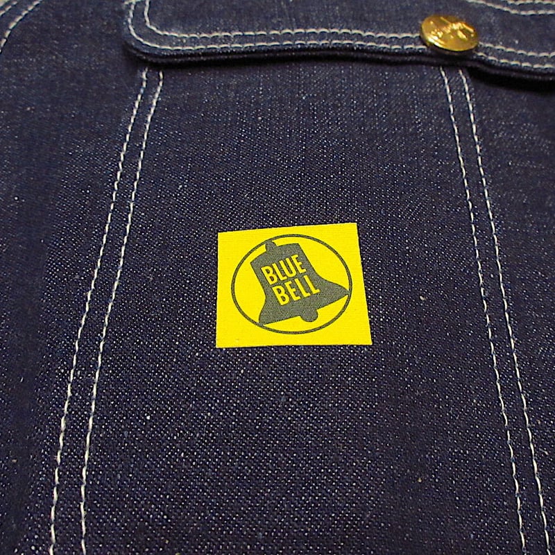 ビンテージ60's○DEADSTOCK BLUE BELLデニムオーバーオール表記 ビンテージ60's○DEADSTOCK BLUE BELLデニムオーバーオール表記