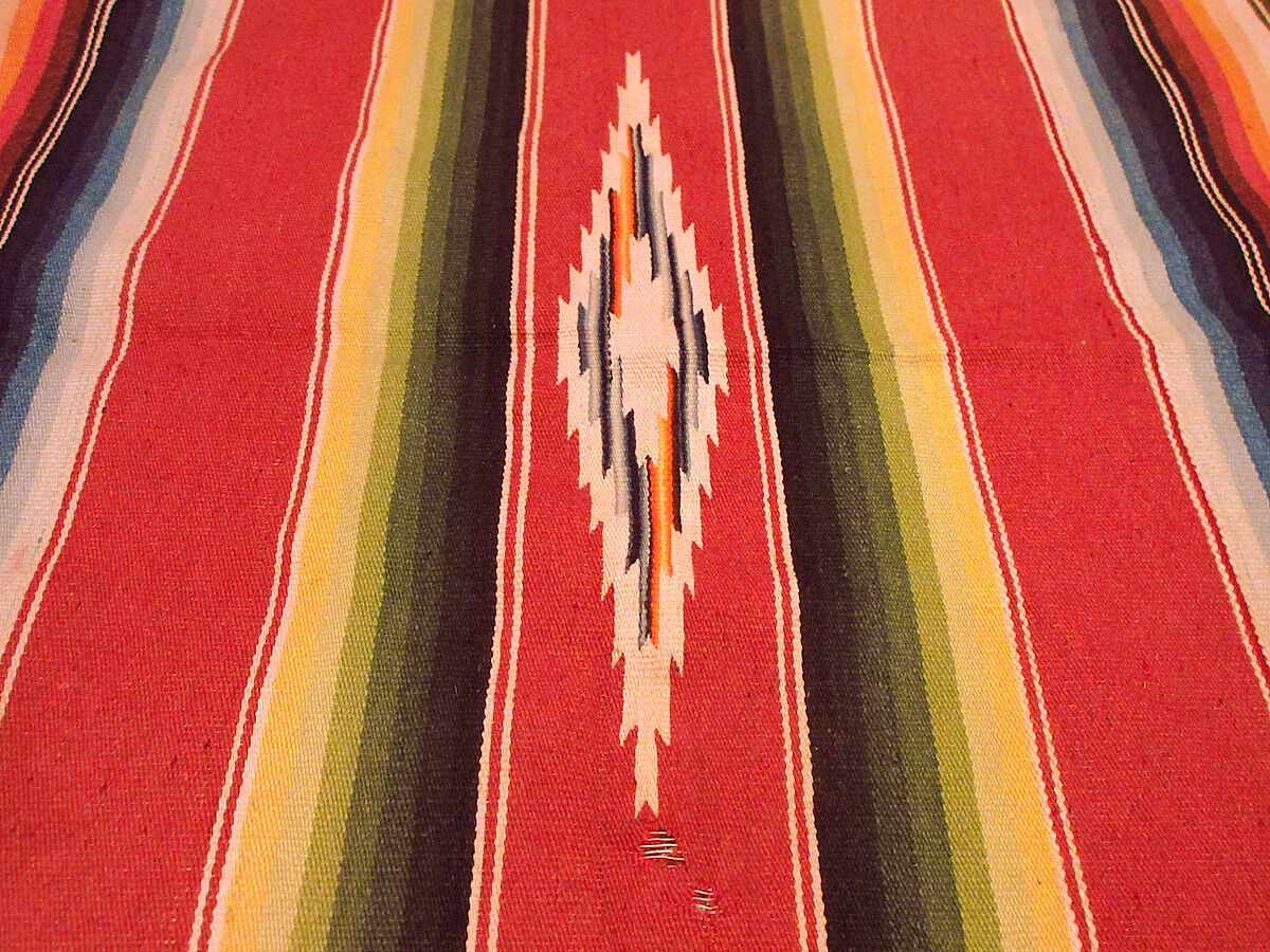 メキシカンラグ・ビンテージ ビンテージ40's50's○メキシカンラグsize約112cm×約59.5cm