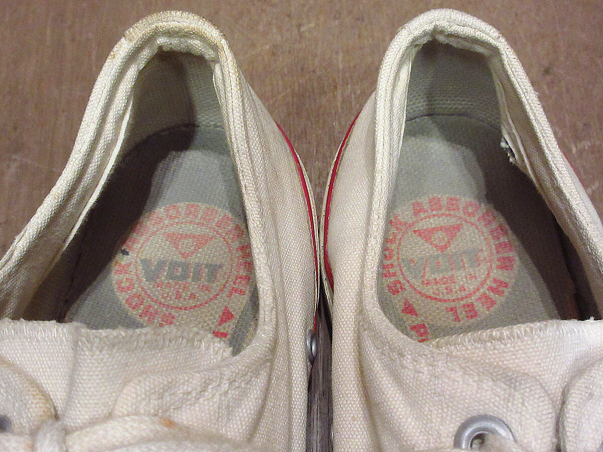 ビンテージ60's○VOITキャンバススニーカー白10○210718i2-m-snk