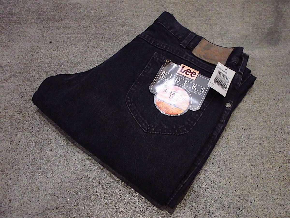 ビンテージ80's○DEADSTOCK Lee RIDERS 522-0202ブラックデニムs ビンテージ80's○DEADSTOCK Lee RIDERS 522-0202ブラックデニムs