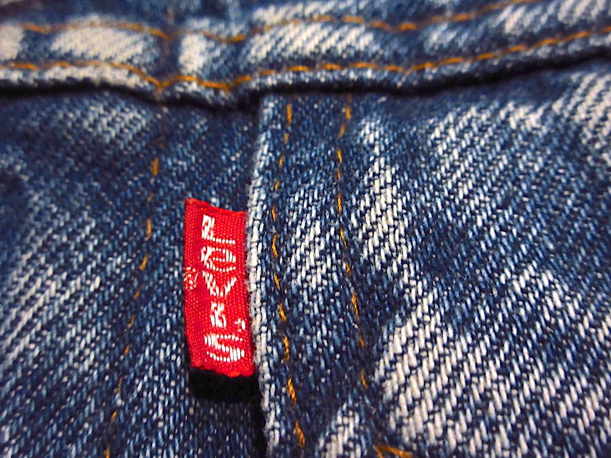 ビンテージ80's○Levi's 70401-0818裏地チェックデニム ビンテージ80's○Levi's 70401-0818裏地チェックデニム
