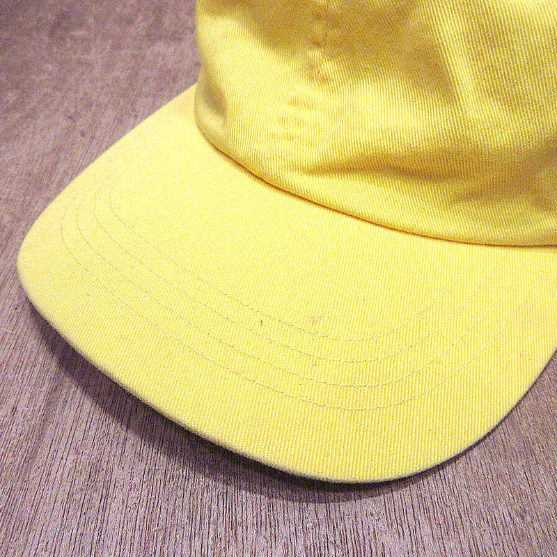 ビンテージ90's○コットン6パネルキャップ黄色○231028j1-m-cp