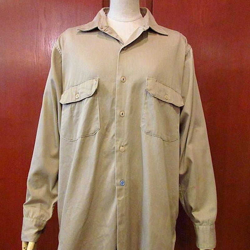 ビンテージ50's○SEARS HERCULES マチ付きワークシャツ Size 16