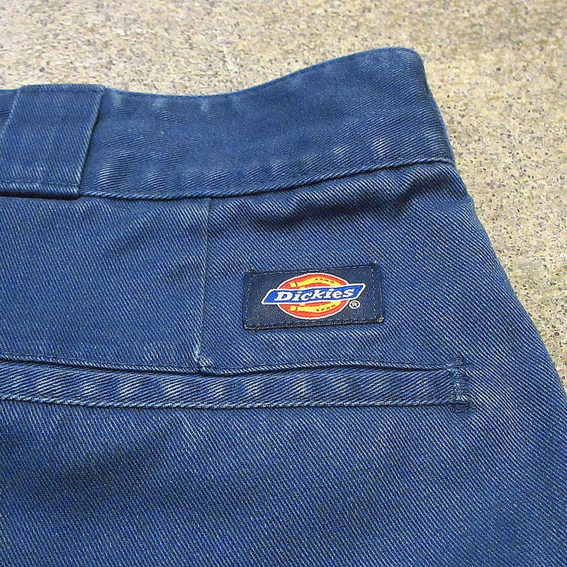 美品】90s Dickies USA製 874 ワークパンツ ネイビー 古着 90s USA製 Dickies 874 コットンツイル ワーク チノ パンツ