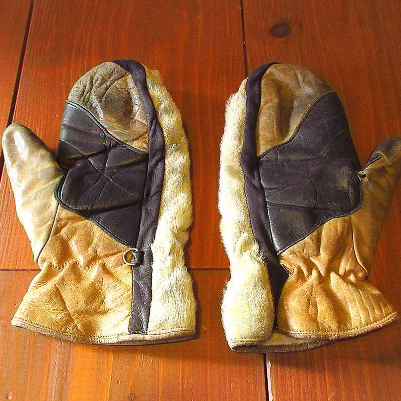 ビンテージ-70's○BE WAREレディースレザー×アザラシファー