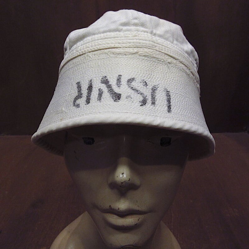 40s 50s USN セーラーハット ステンシル ビンテージ 雰囲気◎ 40s 50s USN セーラーハット ステンシル ビンテージ 雰囲気