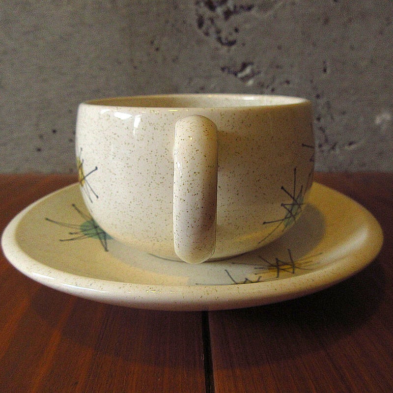 ビンテージ50's○FRANCISCANスターバーストカップ＆ソーサーA