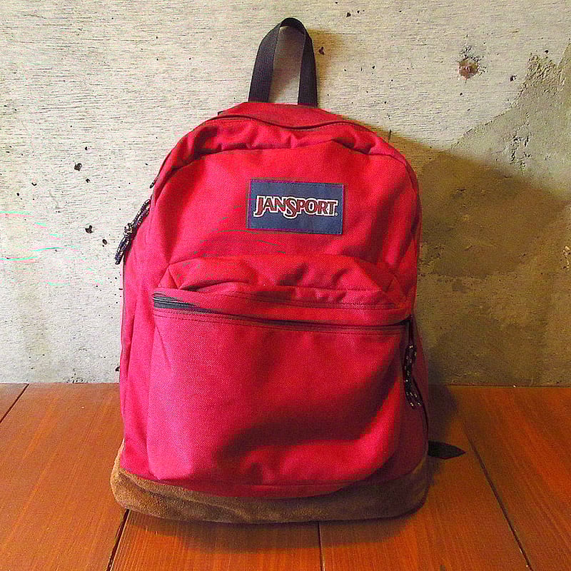 ビンテージ90's○JANSPORTボトムスウェードナイロンバックパック ビンテージ90's○JANSPORTボトムスウェードナイロンバックパック