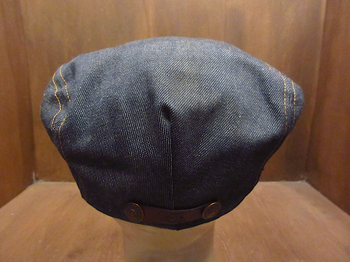 70s ヴィンテージ LEVI’S デニム ハンチング 濃紺 ビンテージ70's○Levi'sデニムハンチング帽○220522i4-m-cp-htg 197