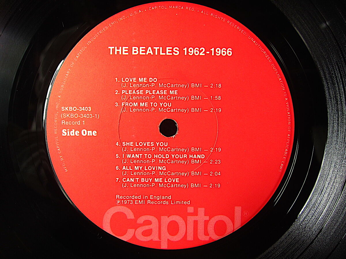 THE BEATLES 1962-1966 2枚組Capitol Records SKBO-3