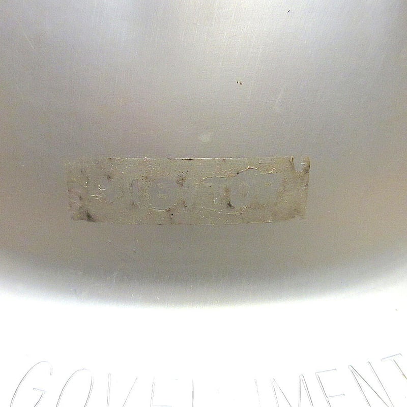 ビンテージ○McDONALD吊り天井アルミヘルメットシルバー○230920j1
