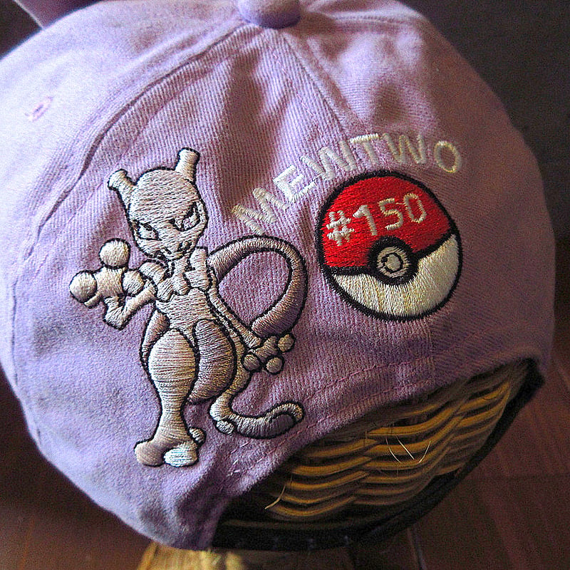 ビンテージ2000's○Poke'Mon MEWTWOスナップバックキャップ○250130b4