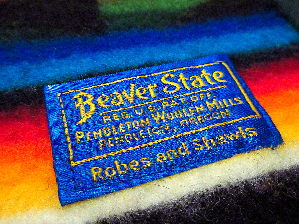 Beaver state マット PENDLETON PENDLETON Beaver Stateウールネイティブ柄マット約83cm×約108cm