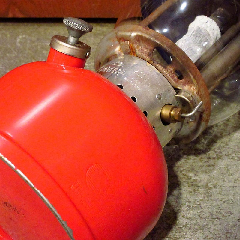 ビンテージ50's○Coleman 200A イエローボーダー 点火確認済み ビンテージ50's○Coleman 200A イエローボーダー 点火確認済み