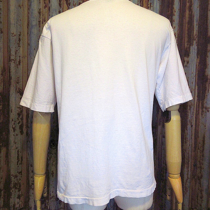 ビンテージ90's○Levi's BUTTON YOUR FLYプリントTシャツ白size X