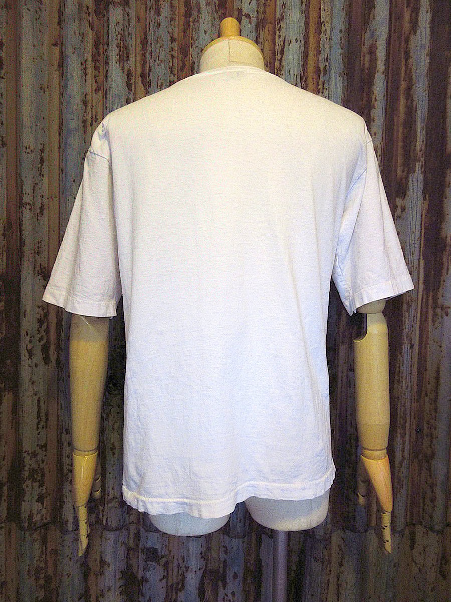 ビンテージ90's○Levi's BUTTON YOUR FLYプリントTシャツ白size X