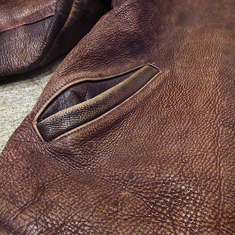 MCM コニャック モノグラム 80s ビンテージ レザージャケット レア ルイスレザー LEWIS LEATHERS 80s SUPER MONZA LEATHER JACKET