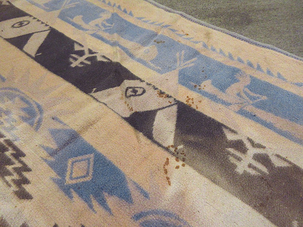 ~40's Vintage ブランケット ガウン ネイティブ ダイヤ柄 40's Vintage ブランケット ガウン ネイティブ ダイヤ柄 40's