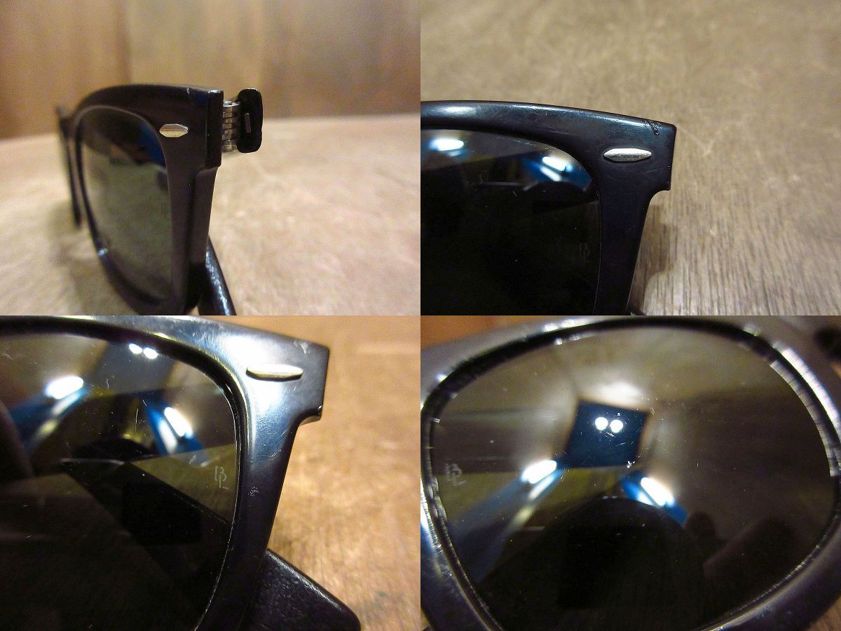 ビンテージ70's80's○ケース付きB&L Ray-Banウェイファーラー黒 ビンテージ70's80's○ケース付きB&L Ray-Banウェイファーラー黒