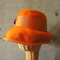 ビンテージ60’s●レディースフェルトハット●231106k4-w-ht-flt 1960sウール帽子ファッション小物