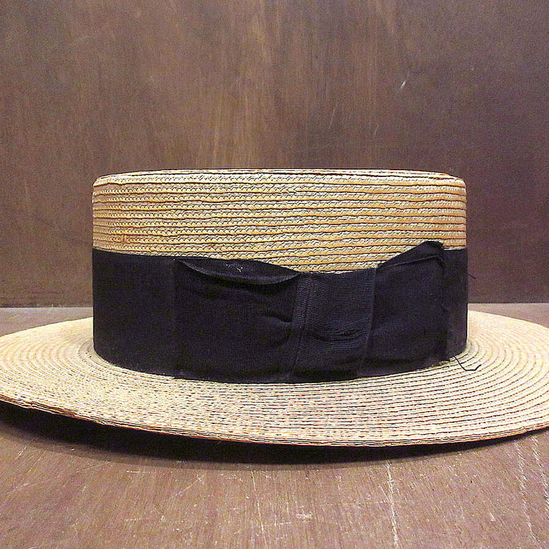 30s Vintage NRAタグ付き Boater Hat ボーターハット 30s Vintage NRAタグ付き Boater Hat ボーターハット