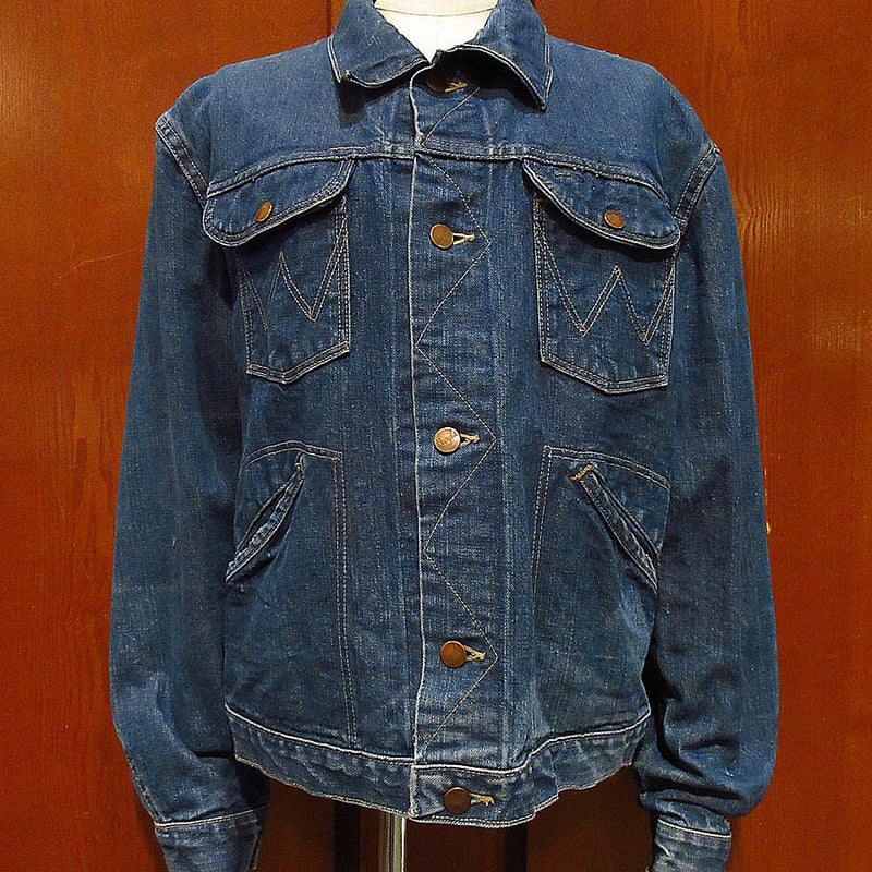 ビンテージ60's○Wrangler 24MJデニムジャケットsize 40○230430i2...