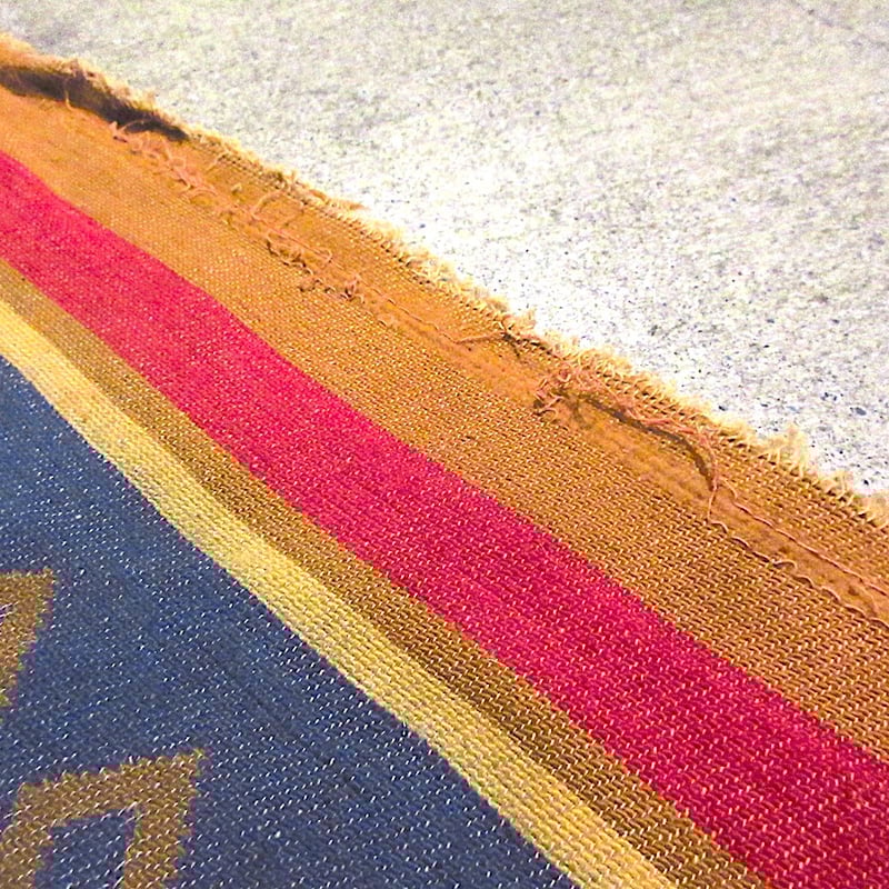 ビンテージ40's50's○ネイティブ柄コットンブランケットsize 約180cm