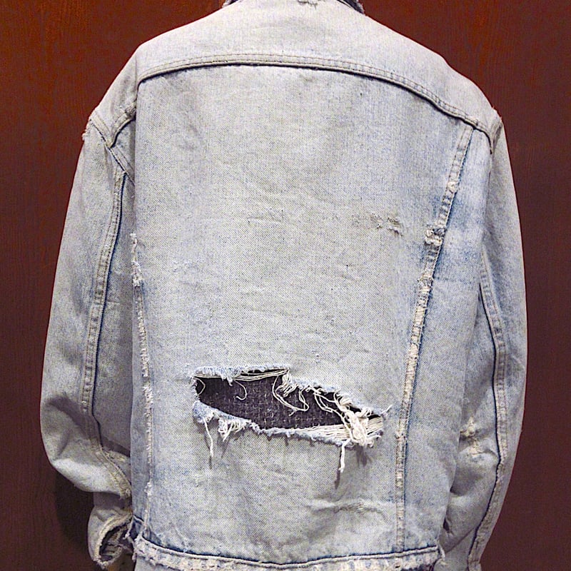 ビンテージ80's○Levi's 70505 0317裏地ブランケット付きデニム