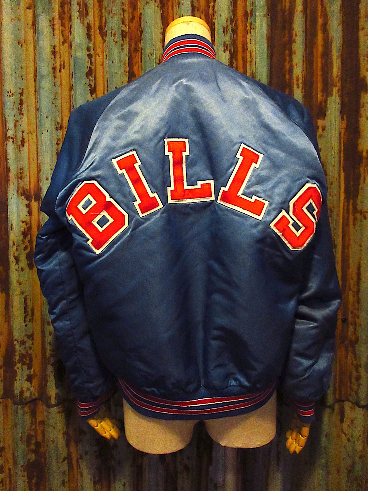ビンテージ90's○BUFFALO BILLSパッチ付きナイロンスタジアム