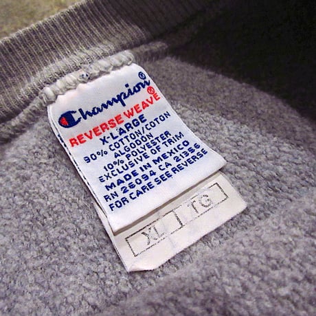 ビンテージ90's●Championリバースウィーブスウェットグレーsize XL●250318m2-m-swsチャンピオントレーナーメンズ古着