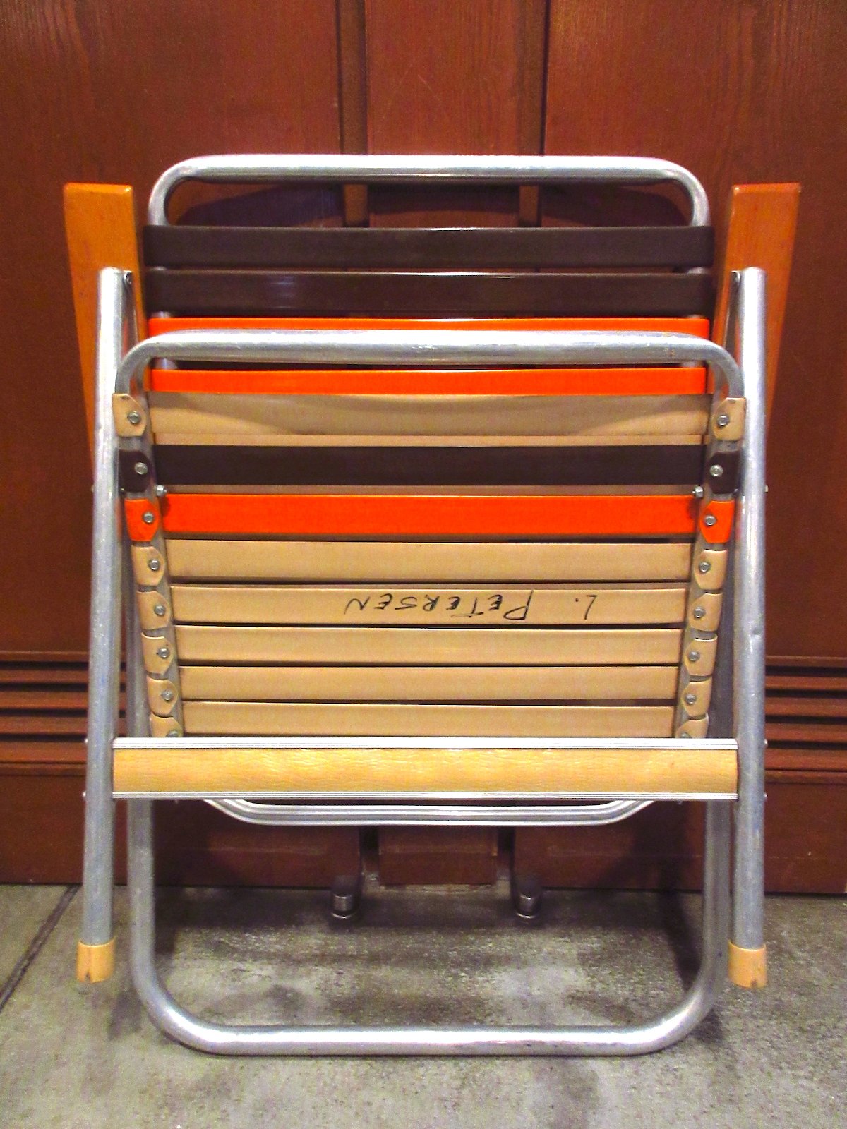 【英国製軽量ビンテージ•フォールディングチェア★KENT&CURWEN】【レア】 英国製軽量ビンテージ•フォールディングチェア☆KENT&CURWEN