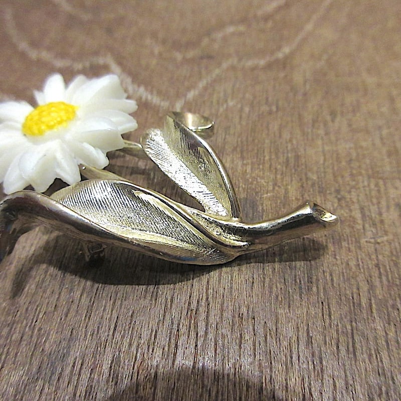 ビンテージ60's70's○フラワーブローチ○251124z7-brc花レトロ