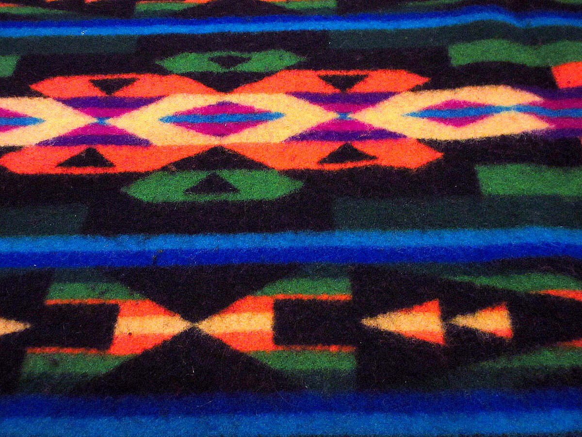 PENDLETON Beaver Stateウールネイティブ柄マット約83cm×約108cm○