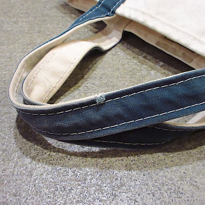 LL.Bean 犬刺繍入りキャンバストートバッグ　M L.L.Bean犬刺繍入りキャンバストートバッグ緑×白size M