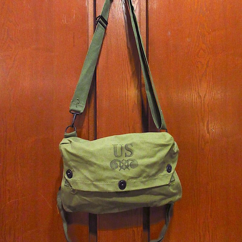 ビンテージ40's○U.S.ARMYガスマスクバッグ○240516c7-bag-shd ビンテージ40's○U.S.ARMYガスマスクバッグ○240516c7-bag-shd