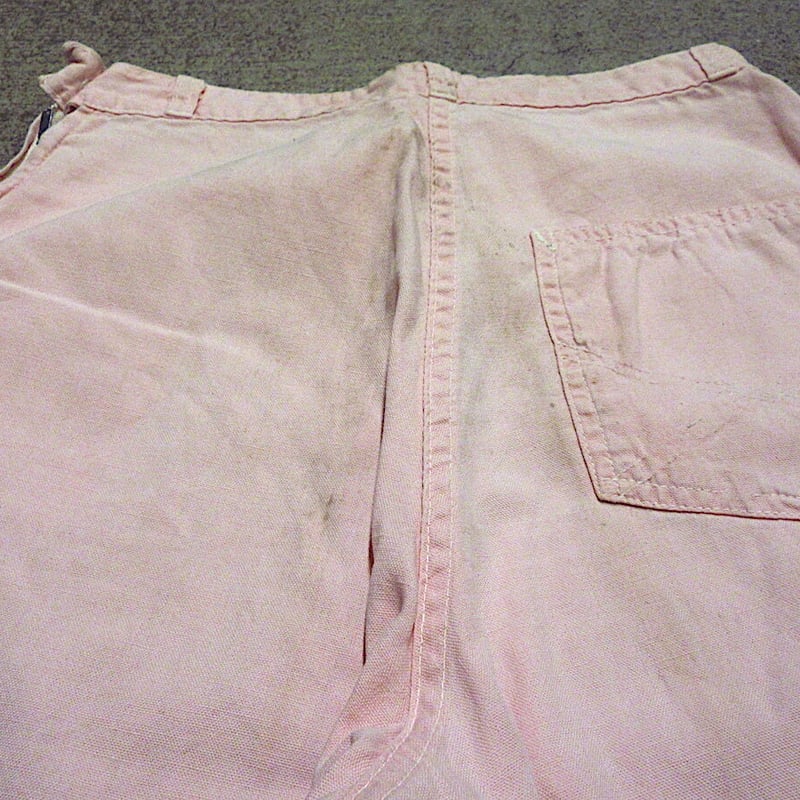 ビンテージ50's○レディースコットンランチパンツピンク実寸