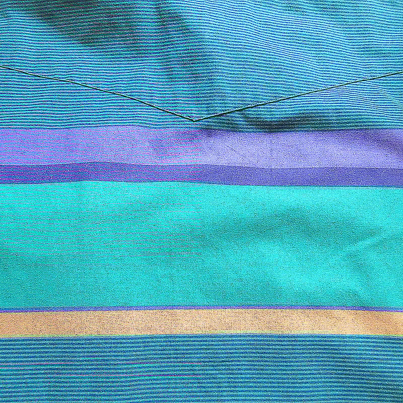 ビンテージ90's○ROPERマルチボーダーボタンダウン長袖シャツsize XL