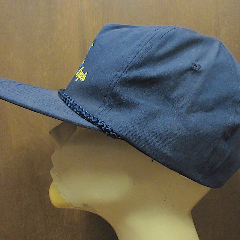 ネイビー ロゴ付き ベースボールキャップ ビンテージ90's2000's○BlueAngels刺繍入り6パネルキャップ