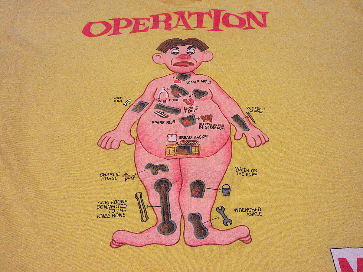 ビンテージ90's○STANLEY DESANTIS OPERATIONプリントTシャツ黄