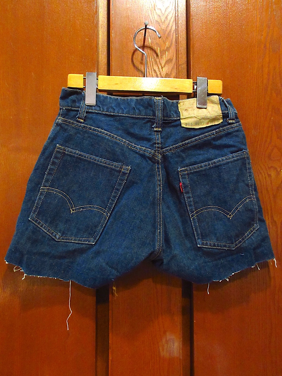 60s70s ビンテージ リーバイス 505ビッグE ジーンズ カットオフ ビンテージ60's○Levi's 505 BIG EデニムカットオフショーツW68cm○240