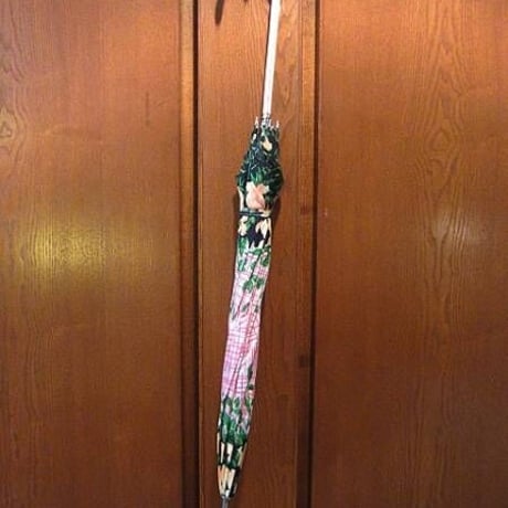 ビンテージ70's●レディースレトロ花柄傘●odst 1970sアンブレラ
