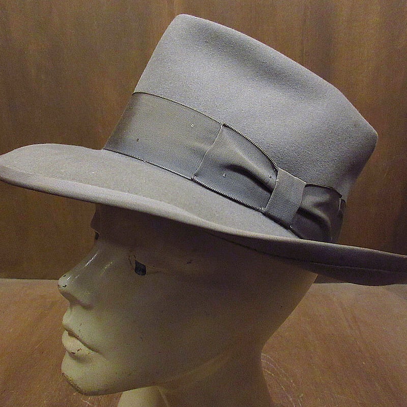 ビンテージ40's○Royal Stetson Whippetフェドラハットベージュ ビンテージ40's○Royal Stetson Whippetフェドラハットベージュ