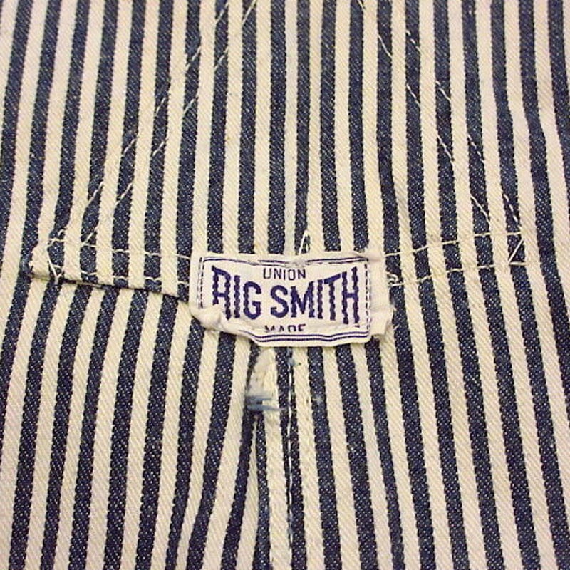 50s BIGSMITH ヒッコリーオーバーオール エプロン付き 50年代 60年代 50s 60s ビッグスミス ワーク ン │ヴィテージ