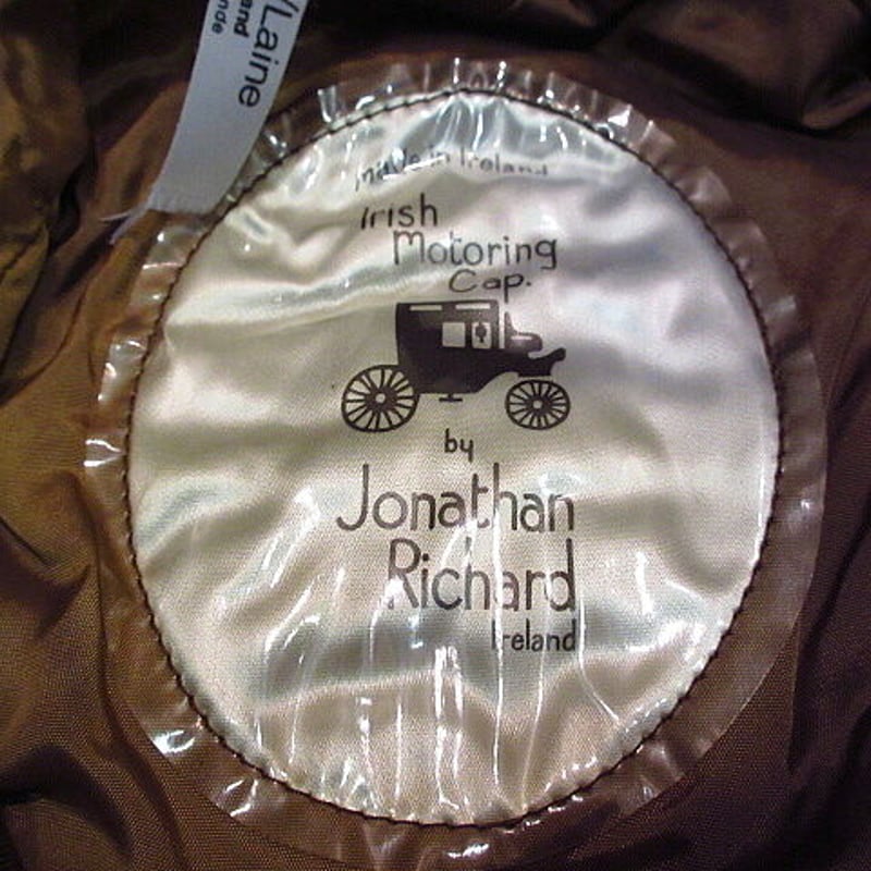 ビンテージ○Jonathan Richard 8パネルツイードキャスケットXL