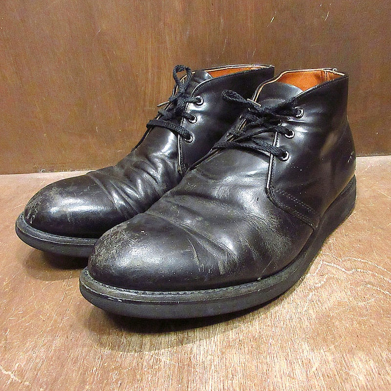 ビンテージ70's80's○REDWINGチャッカブーツ黒size 9 1/2○231228j...