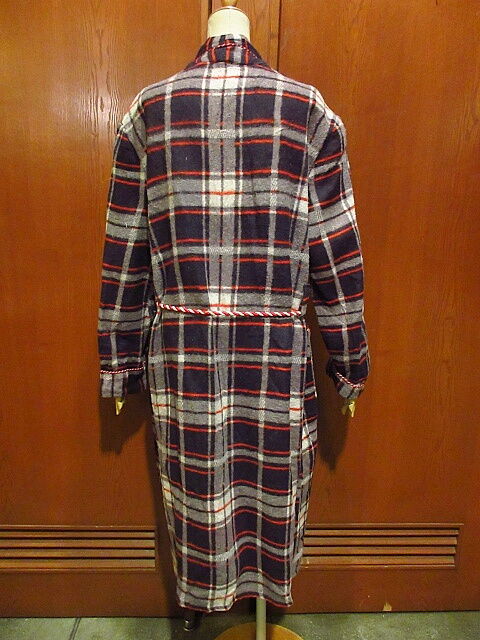 希少 40-50S beacon ガウンコート 西海岸 オンブレブランケット総柄 希少 40-50S beacon ガウンコート 西海岸 オンブレブランケット総柄