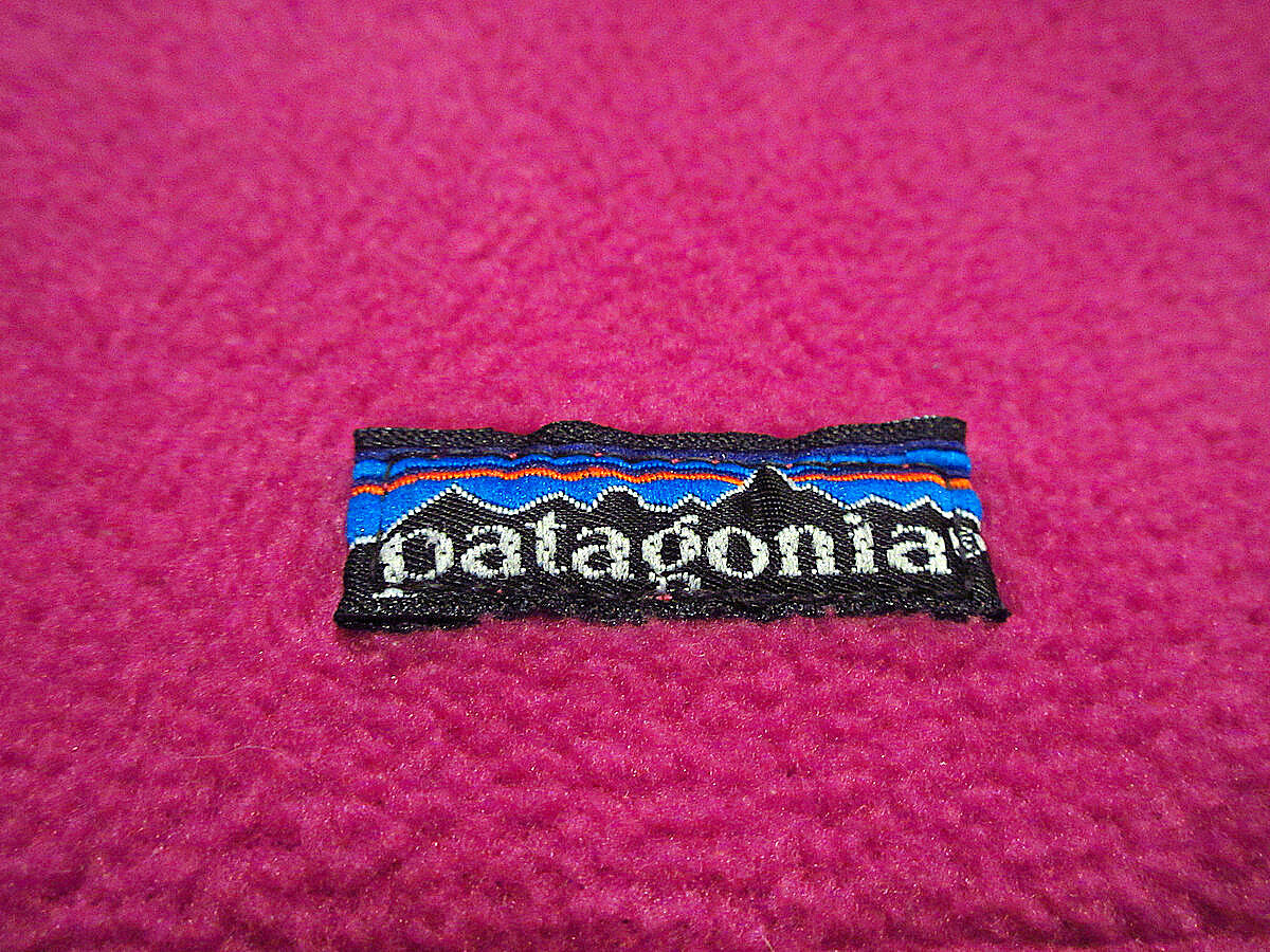 ビンテージ80's90's○Patagonia三角タグレディーススナップT 紫×黄