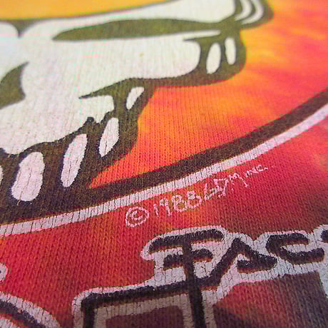 ビンテージ80's●Grateful Dead Steal Your FaceタイダイTシャツsize XL●240530j2-m-tsh-bnバンT古着1980sグレイトフルデッド