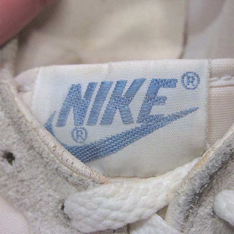 ビンテージ80's○NIKEスウェード×ナイロンスニーカー白×青size 7 ビンテージ80's○NIKEスウェード×ナイロンスニーカー白×青size 7