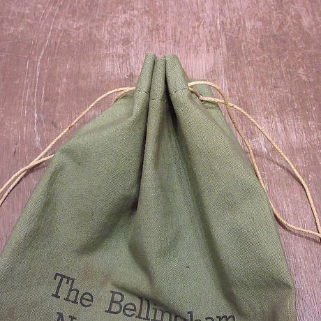 ビンテージ40's●The Bellingham National Bankキャンバスマネーバッグ●240605i6-bag-pchバンク銀行ポーチ巾着